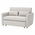 Canapé convertible, 3 places, en tissu, coloris beige, pour le salon ou la chambre d’amis