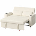 Canapé convertible, en velours, réglable, coloris beige, 2 places, 160 x 190 cm, pour le salon ou la chambre d’amis